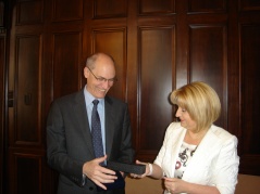 National Assembly Speaker Prof. Dr Slavica Djukic-Dejanovic received the Ambassador of Canada, H.E. John Morrison in a farewell visit